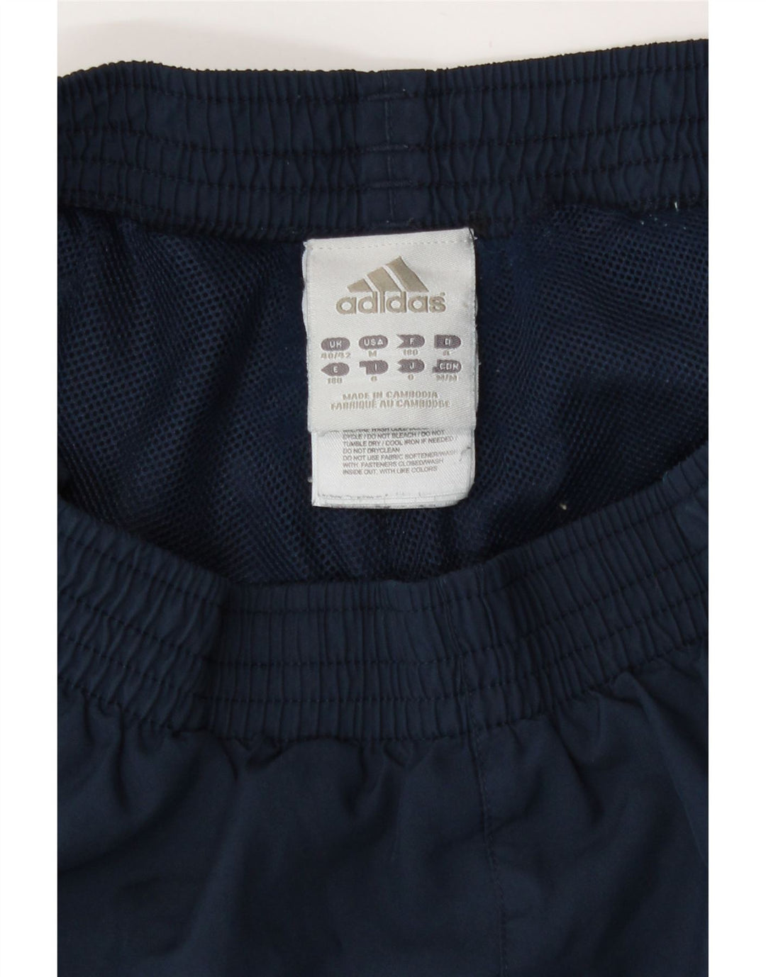Adidas Herren-Trainingshose UK 40/42 Mittelmarineblaues Polyester