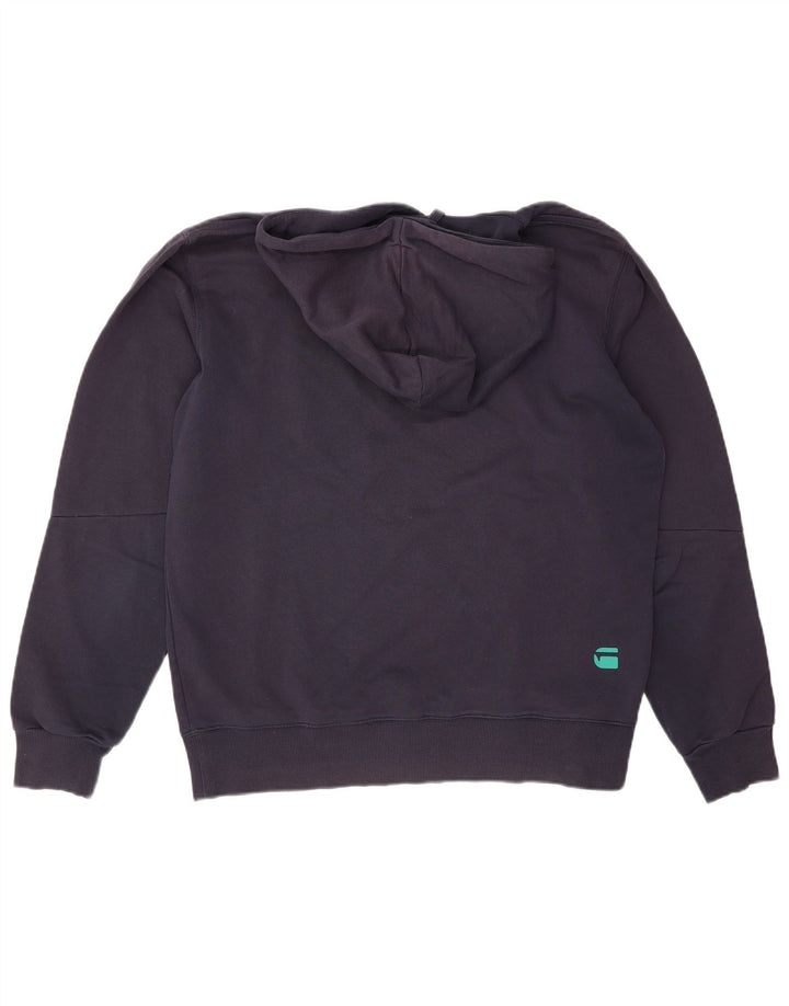 G-Star Herren Grafik-Hoodie-Pullover aus Baumwolle in mittlerem Marineblau