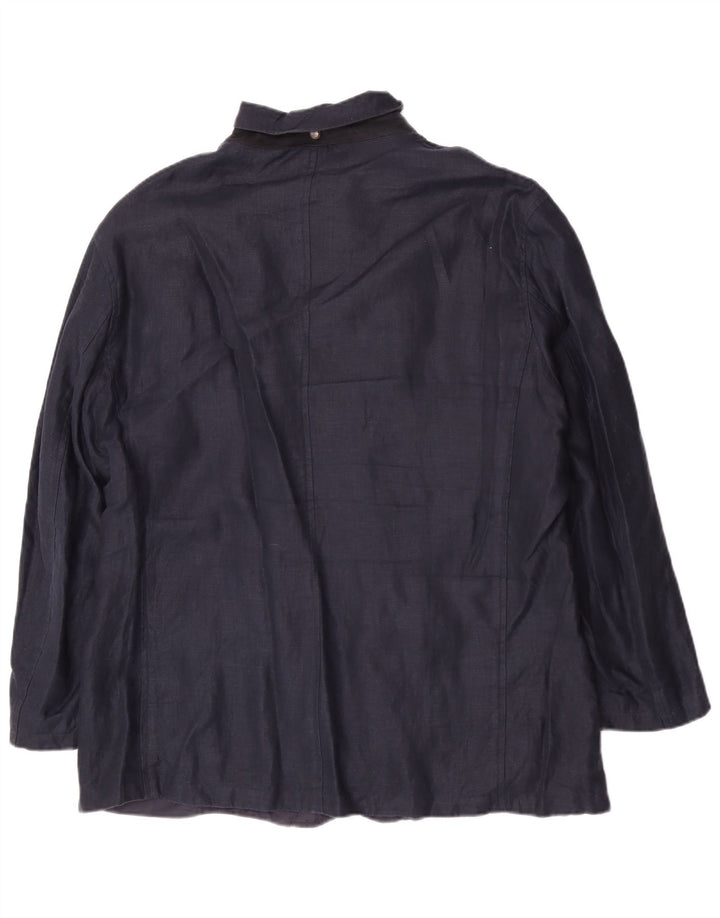 Massimo Dutti Herren-Utility-Jacke UK 40 Large Marineblau