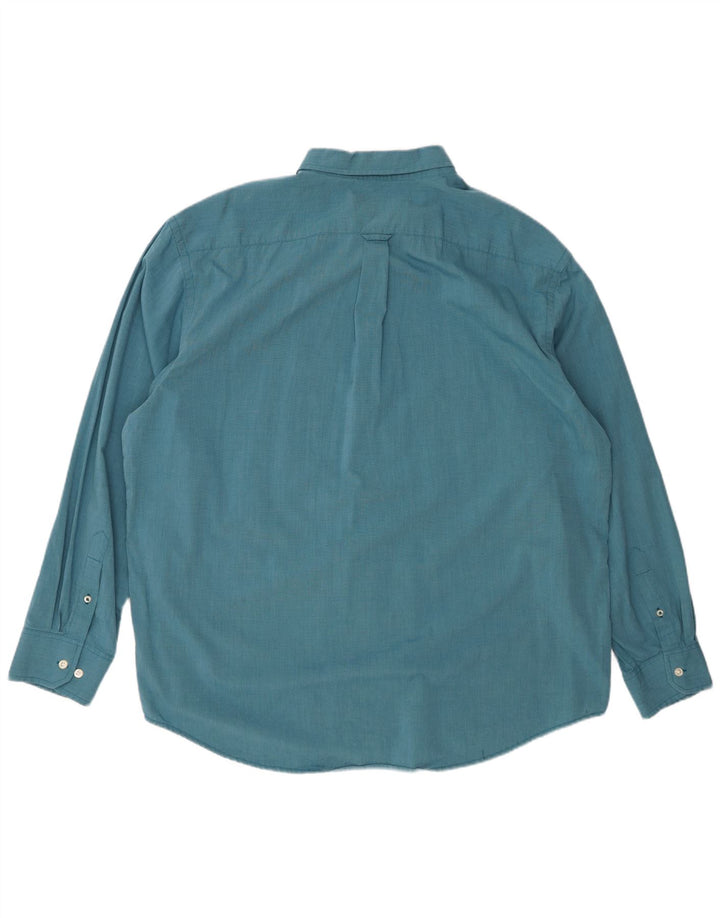 IZOD Herrenhemd 2XL Blaue Baumwolle