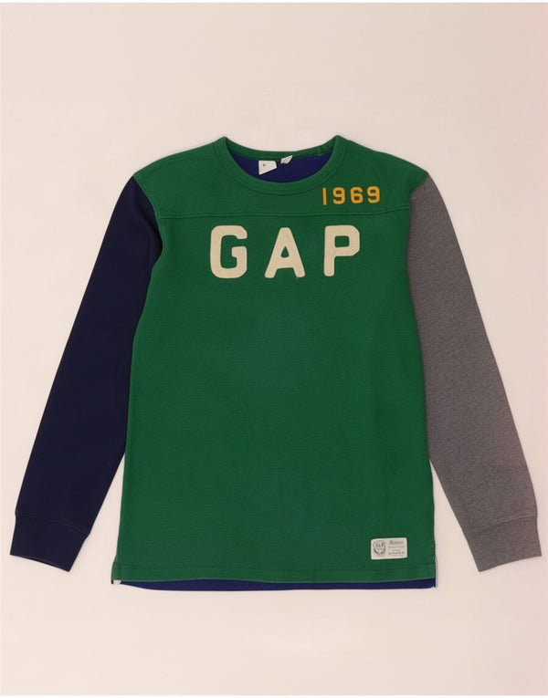 Gap Langarmshirt mit Grafik für Jungen, 14–15 Jahre, 2XL, mehrfarbig, Farbblock