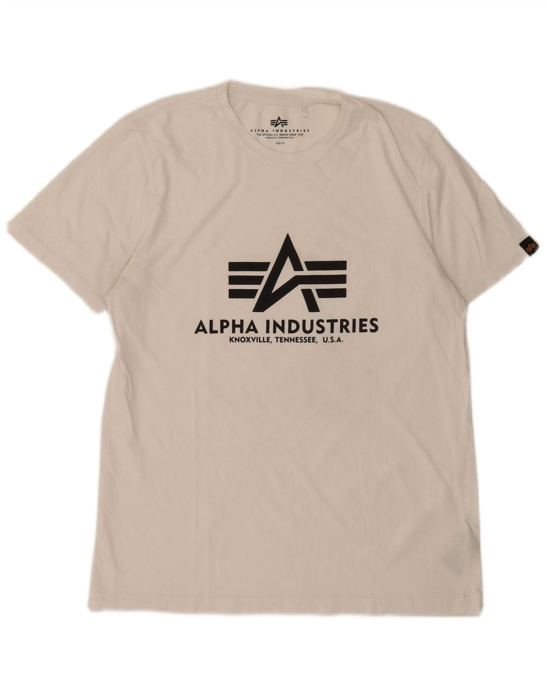 Alpha Industries Herren-T-Shirt mit Grafik, mittelweiße Baumwolle