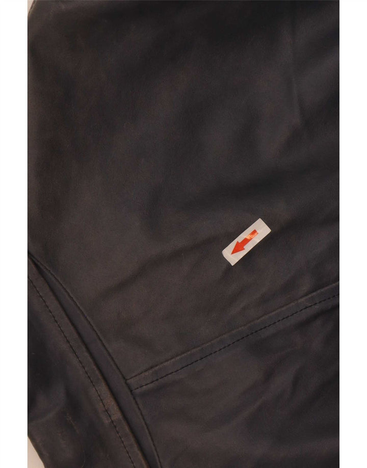 Kiros Herren Lederjacke IT 52 XL Marineblau