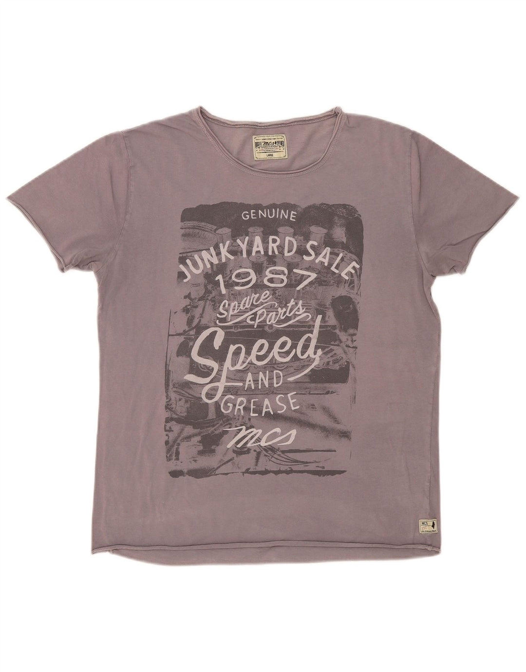 Marlboro Classics Herren-T-Shirt mit Grafik, Größe L, Grau