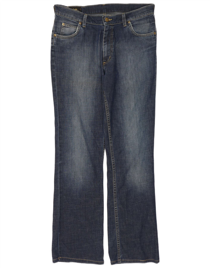 LEE Herren REED Straight Jeans W34 L31 Marineblaue Baumwolle