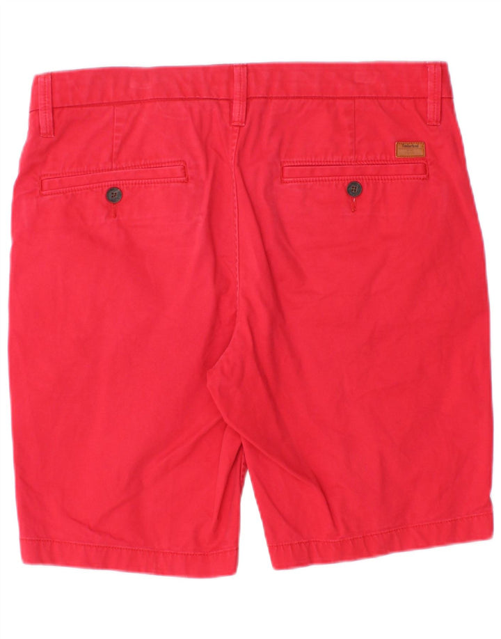 Timberland Herren Chinoshorts W31 mittelrote Baumwolle
