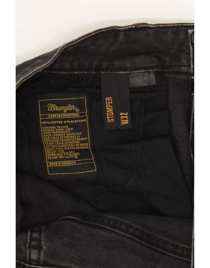 Wrangler Herren Stompers Slim Jeans W32 L30 Schwarze Baumwolle