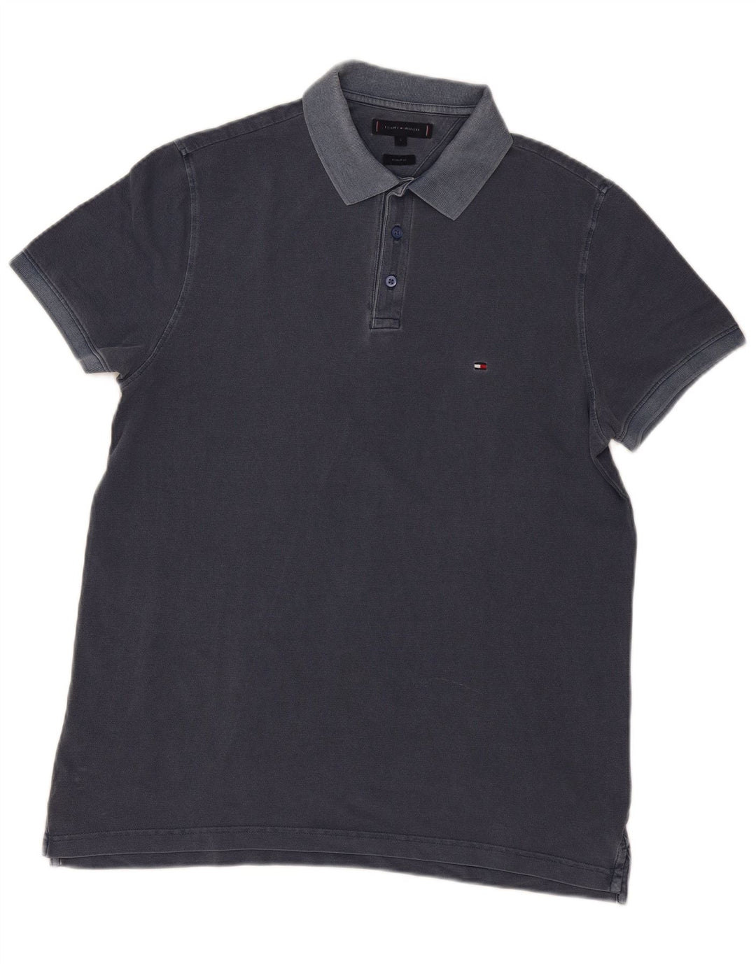 Tommy Hilfiger Herren-Poloshirt mit normaler Passform, groß, Marineblau