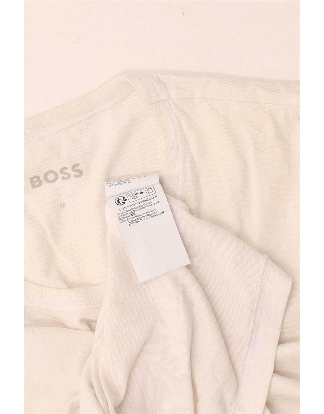 Hugo Boss Herren T-Shirt Top Small aus weißer Baumwolle