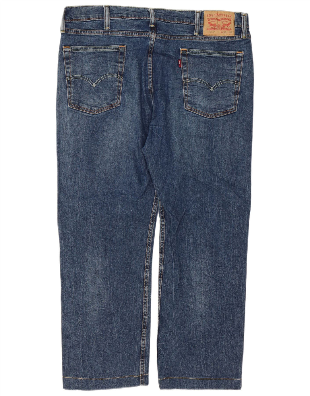 Levi's Herren 514 Straight Jeans W38 L27 Blaue Baumwolle