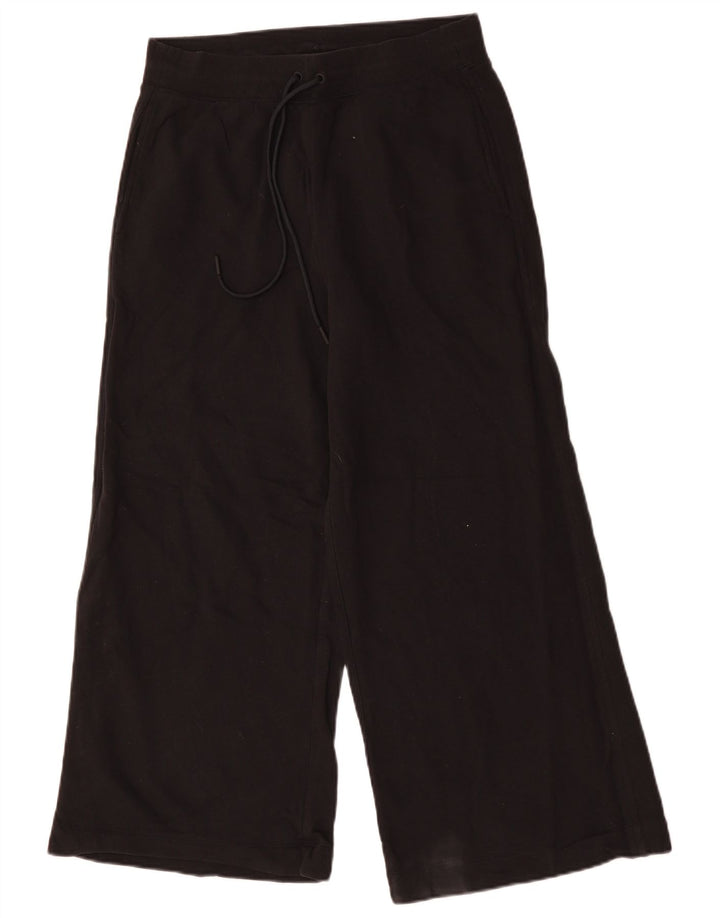 Marks & Spencer Damen-Trainingshose mit weitem Bein, UK 12, Mittelschwarz