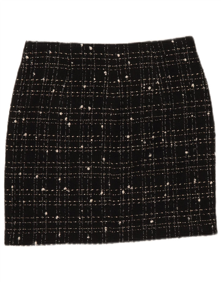 Liu Jo Damen gerader Rock W28 Mittelschwarz kariert