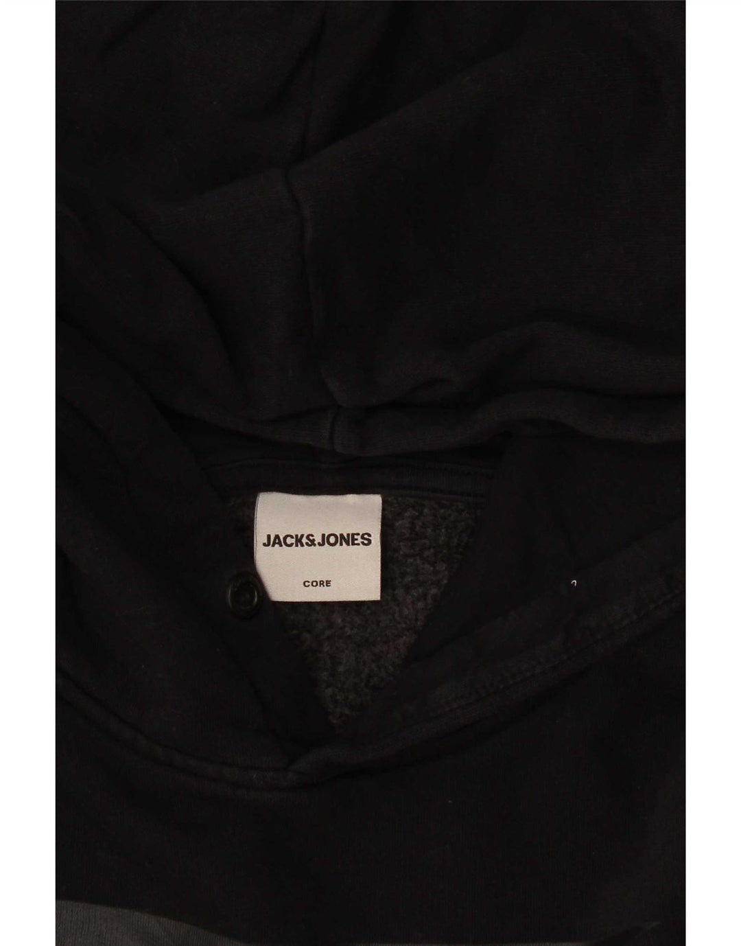 Jack & Jones Herren-Pullover mit grafischem Kapuzenpullover, Größe S, Schwarz