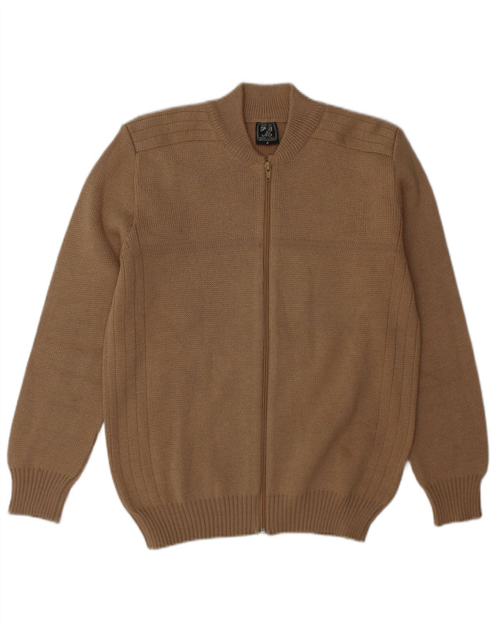 Vintage Herren Cardigan Pullover Medium Beige