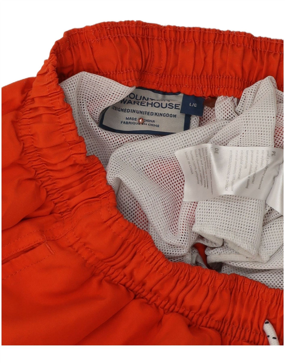Mountain Warehouse Herren-Badeshorts, groß, orangefarbenes Polyester