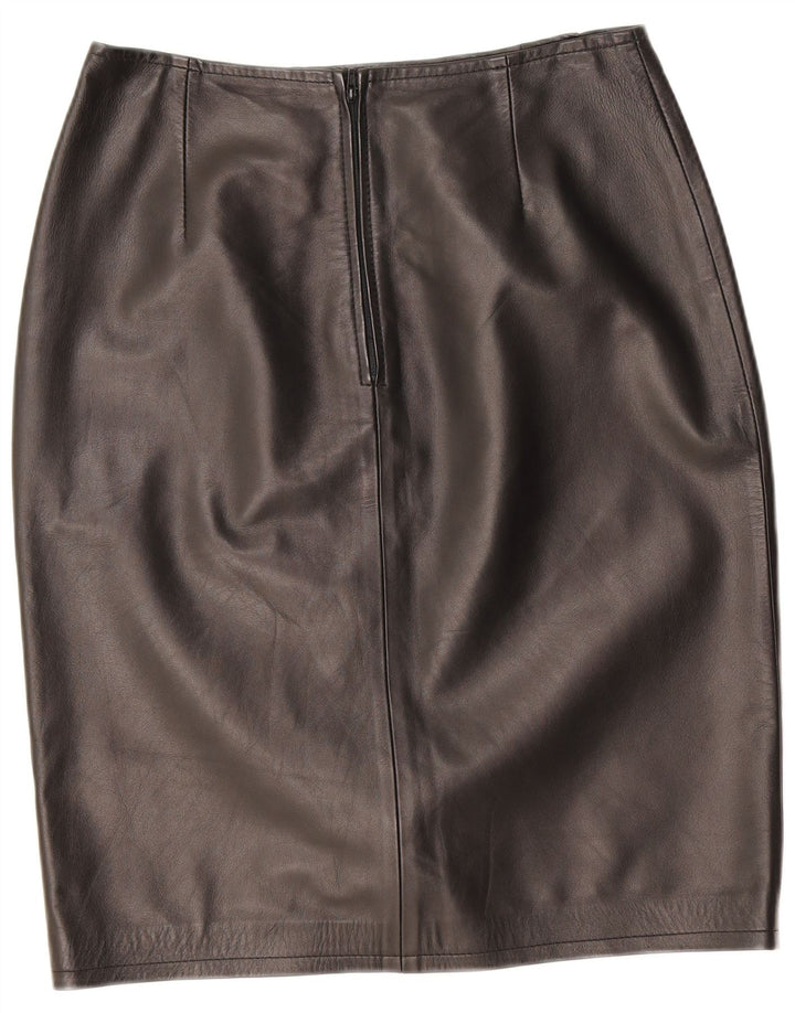 Vintage Damen Lederrock W26 Small Schwarz