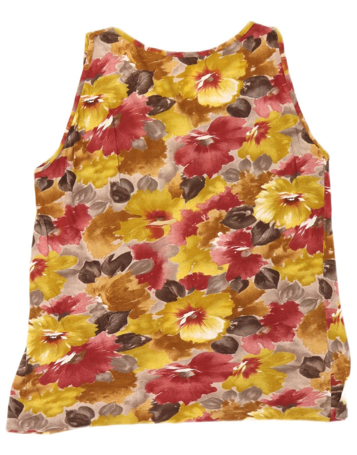Liabel Damen-Trägershirt, Größe M, mehrfarbig, Blumenmuster, UK 14