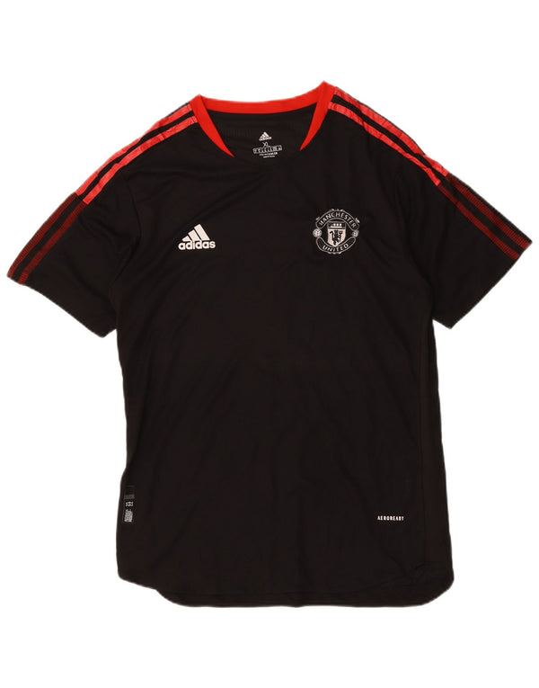 Adidas Herren Manchester United Graphic T-Shirt Top XL Schwarz Polyester
