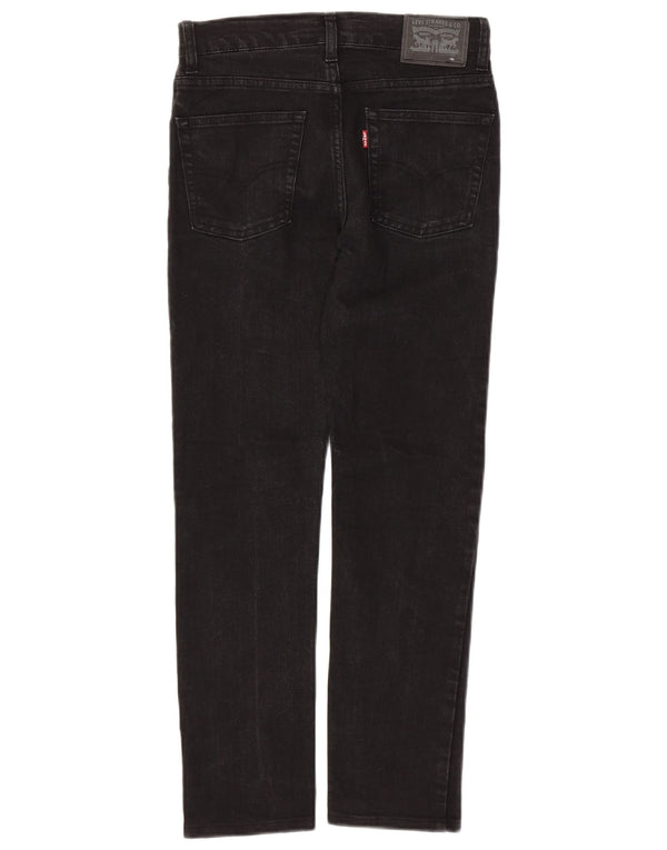LEVI'S Jungen 510 Skinny Jeans 11–12 Jahre W28 L27 Schwarze Baumwolle