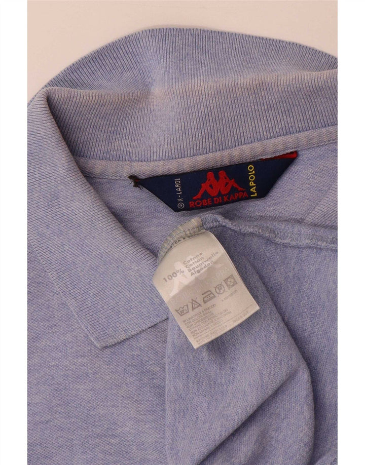 Kappa Herren Poloshirt XL Blau Baumwolle