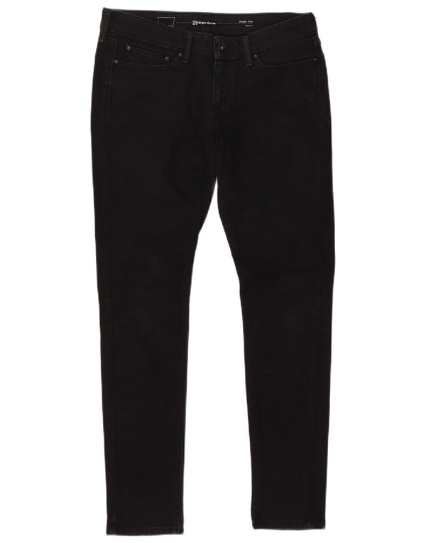 LEVI'S Damen Slight Curve Modern Rise Skinny Jeans W29 L32 Schwarz Baumwolle