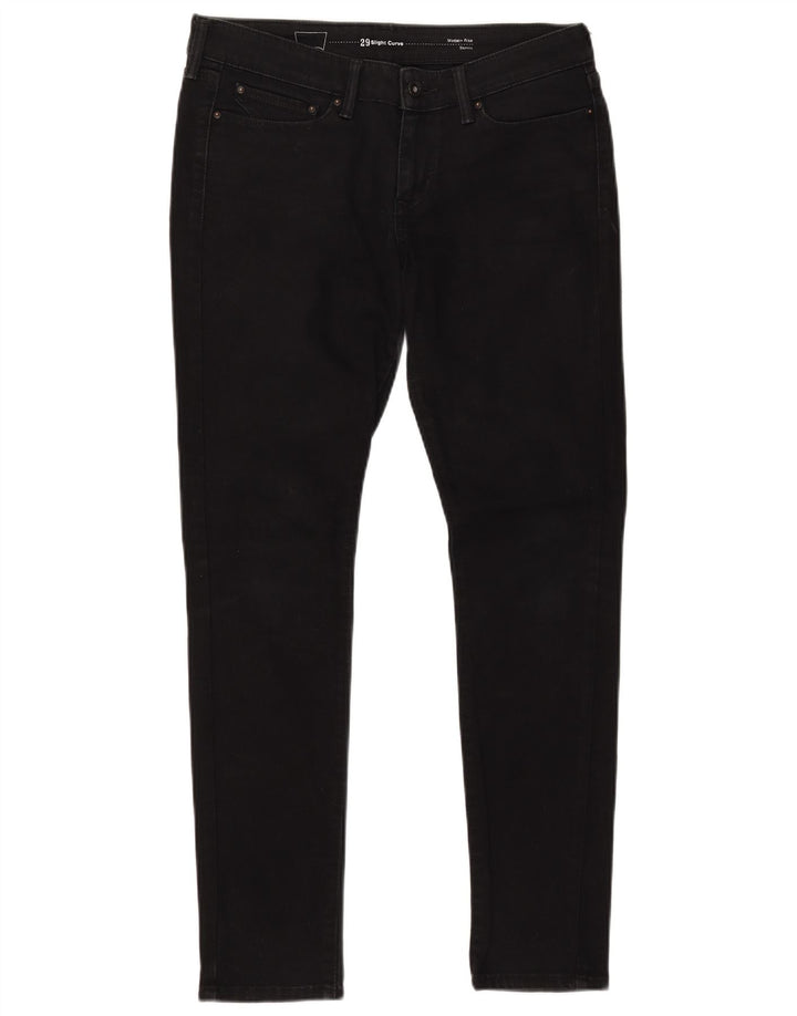 LEVI'S Damen Slight Curve Modern Rise Skinny Jeans W29 L32 Schwarz Baumwolle
