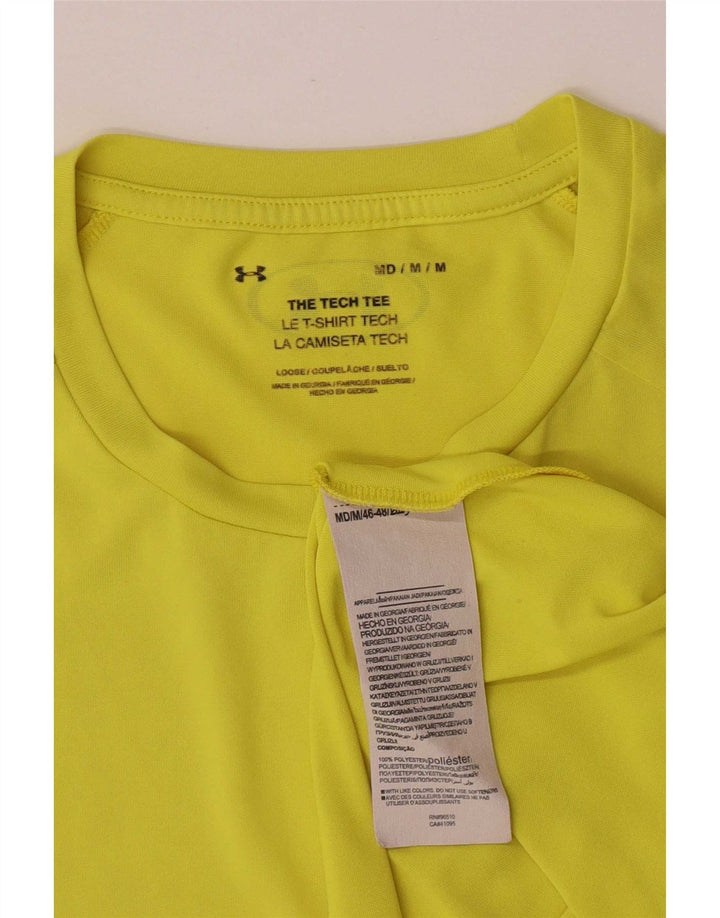 Under Armour Herren-T-Shirt mit kurzen Ärmeln, normal, mittelgelbes Polyester