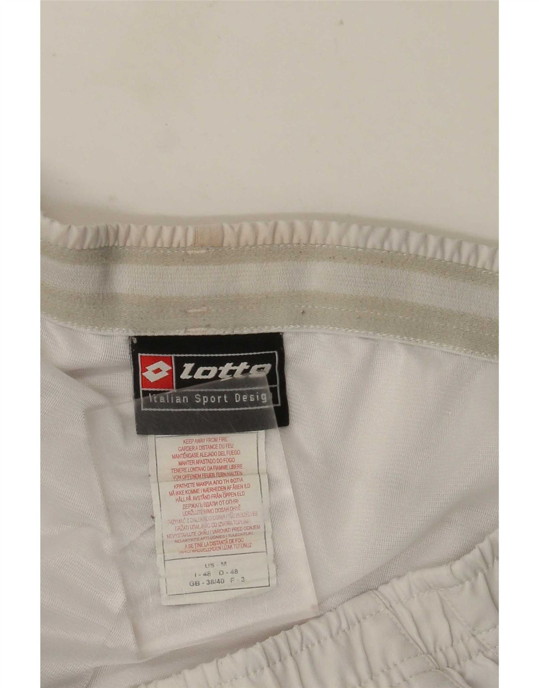 Lotto Herren-Sportshorts UK 38/40 Mittelweißes Polyester