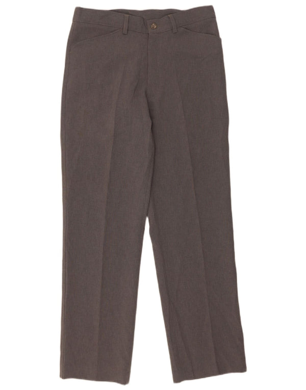 Farah Herren-Freizeithose, gerade, W32, L31, grau, Polyester