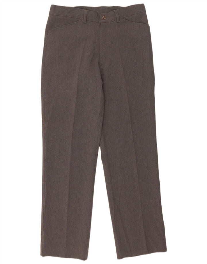 Farah Herren-Freizeithose, gerade, W32, L31, grau, Polyester