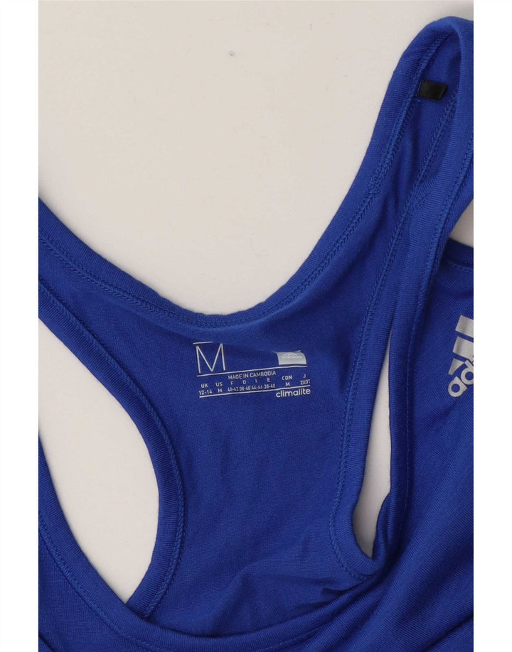 Adidas Damen Climalite Vest Top UK 12/14 Mittelblau