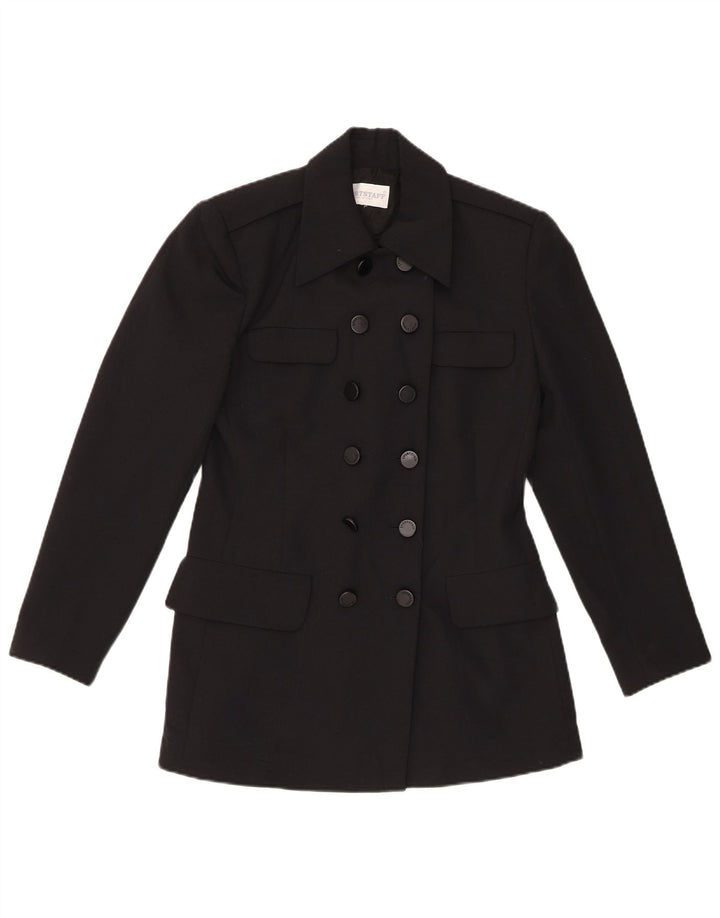 SPORTSTAFF Damen Longline Blazer Jacke UK 12 Medium Schwarz