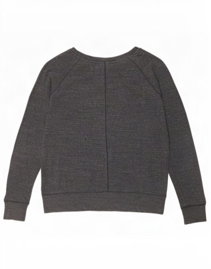 Nike Damen Sweatshirt Pullover UK 14 Mittelgrau meliert