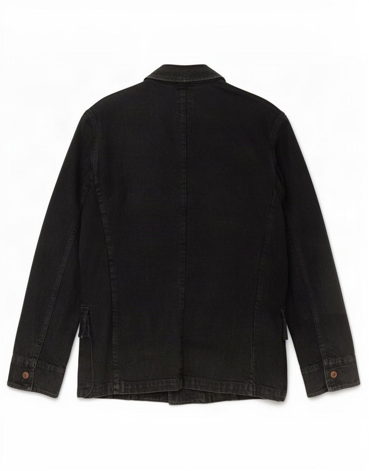 Gap Herren Jeansjacke UK 38 Mittelschwarze Baumwolle