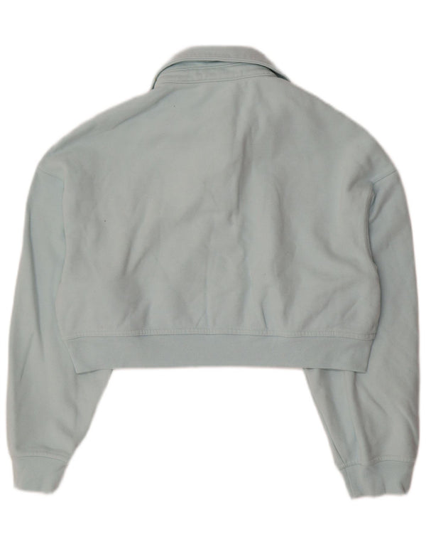 LEVI'S Damen-Sweatshirt mit übergroßem, bauchfreiem Polokragen, Gr. 6, XS, Blau