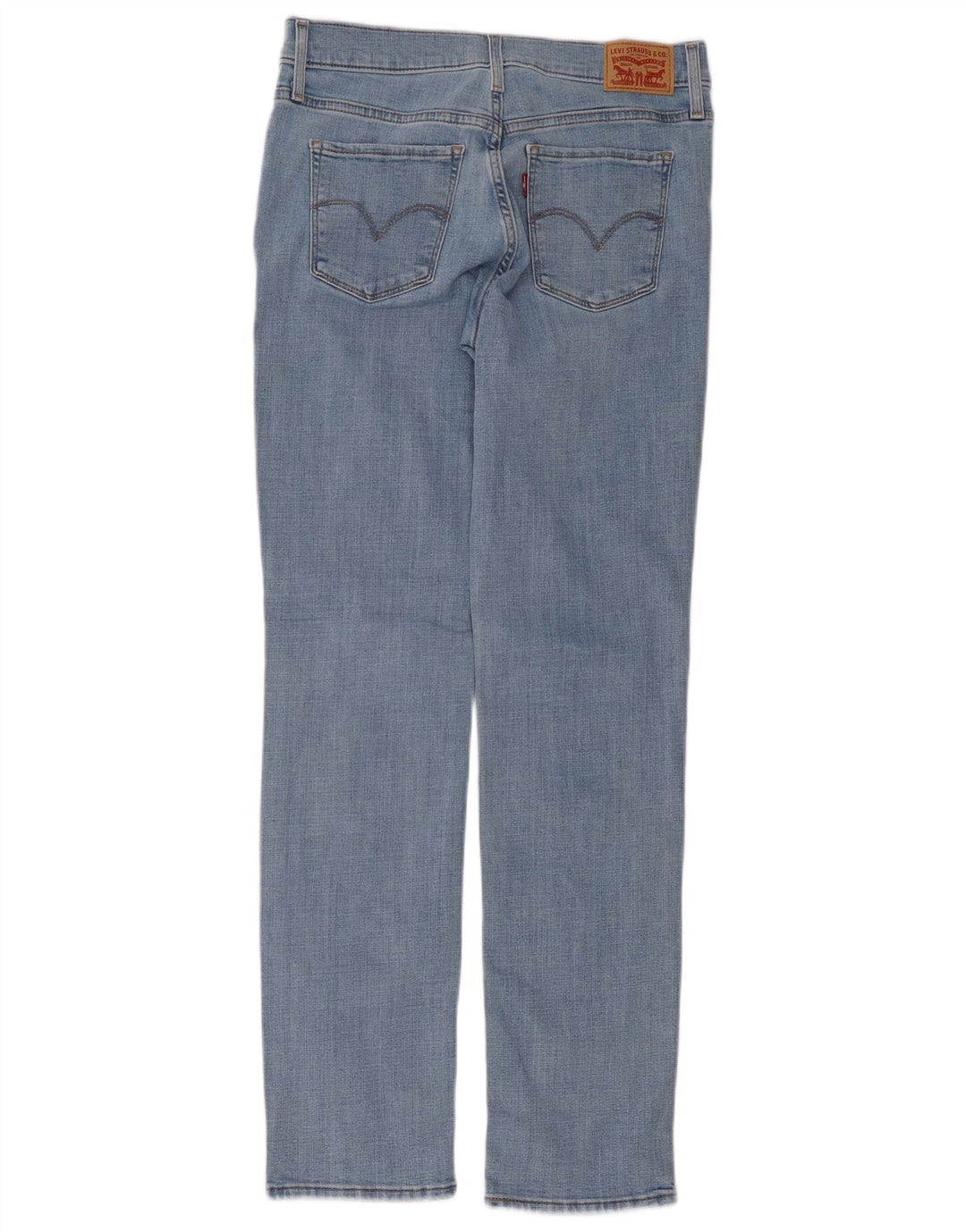Levi's Damen 314 Shaping Straight Jeans W28 L32 Blaue Baumwolle