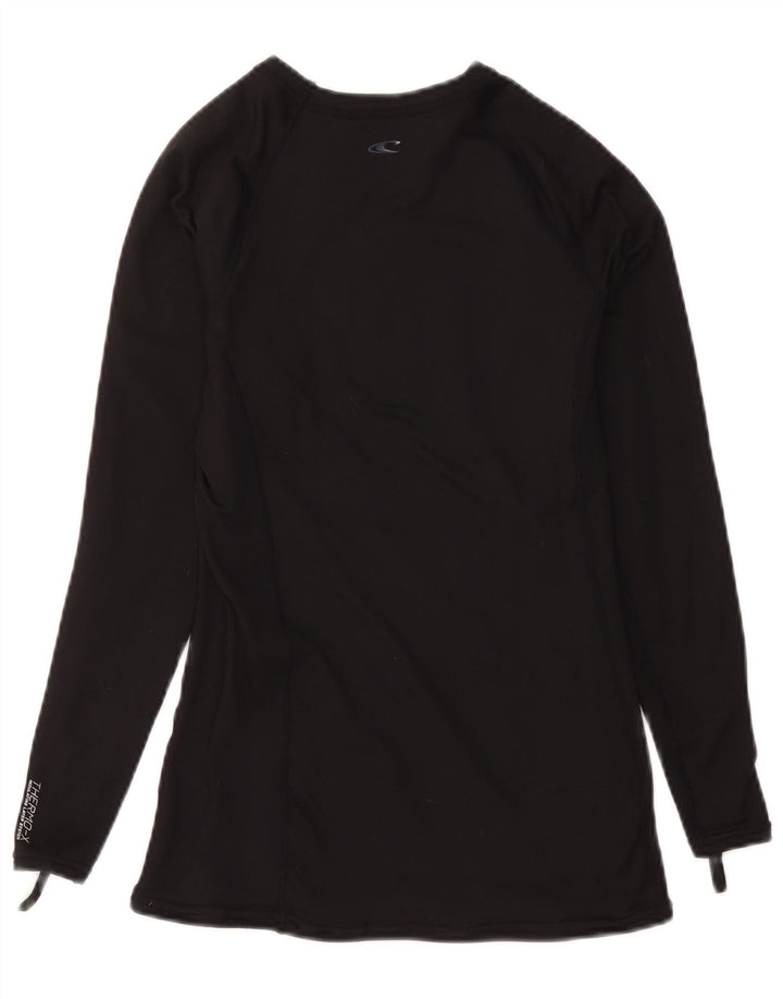 O'Neill Womens Performance Fit Top Langarm UK 14 Large Schwarzes Nylon