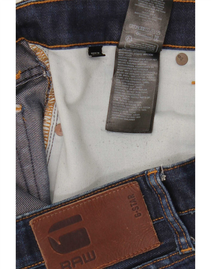 G-Star Herren Slim Jeans W38 L34 Marineblaue Baumwolle
