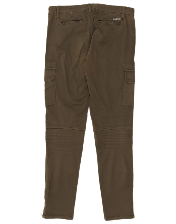 LIU JO Damen Skinny Cargohose W32 L29 Khaki