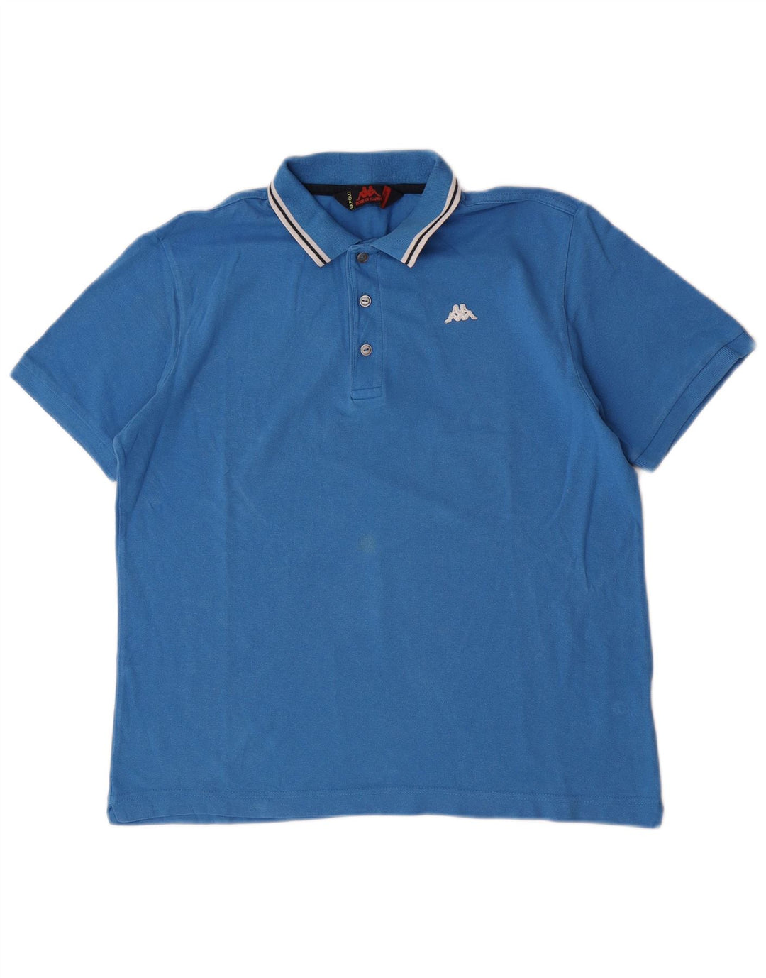 Kappa Herren-Poloshirt aus mittelblauer Baumwolle