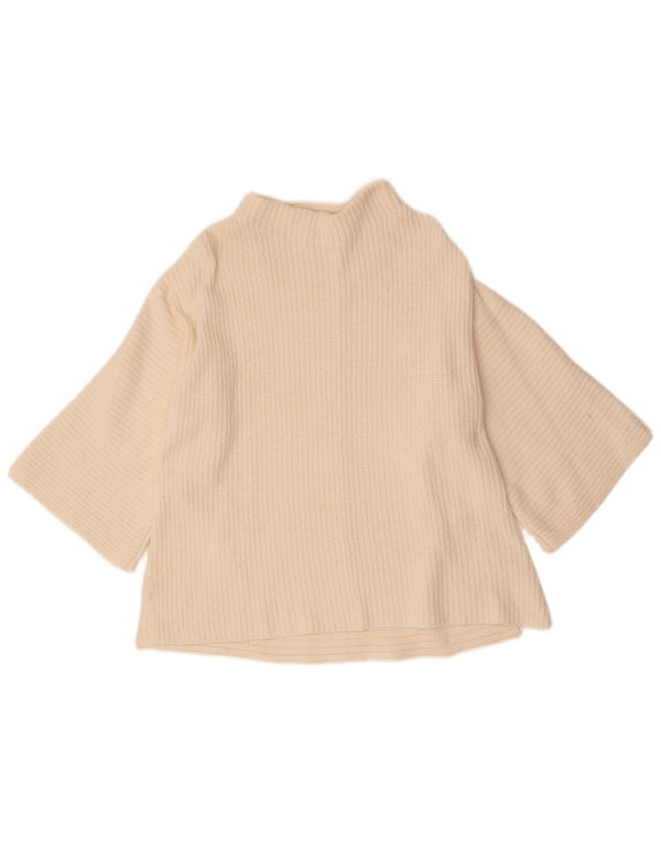 Marks & Spencer Damen-Pullover mit Rollkragen, Gr. 10, Größe S, gebrochenes Weiß