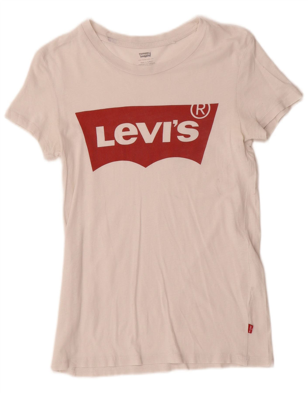 Levi's Damen Grafik-T-Shirt-Oberteil UK 2 2XS Weiß