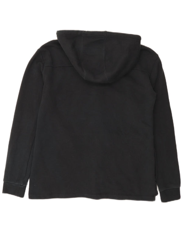 Hurley Womens Graphic Zip Hoodie Sweater UK 12 Mittelschwarze Baumwolle