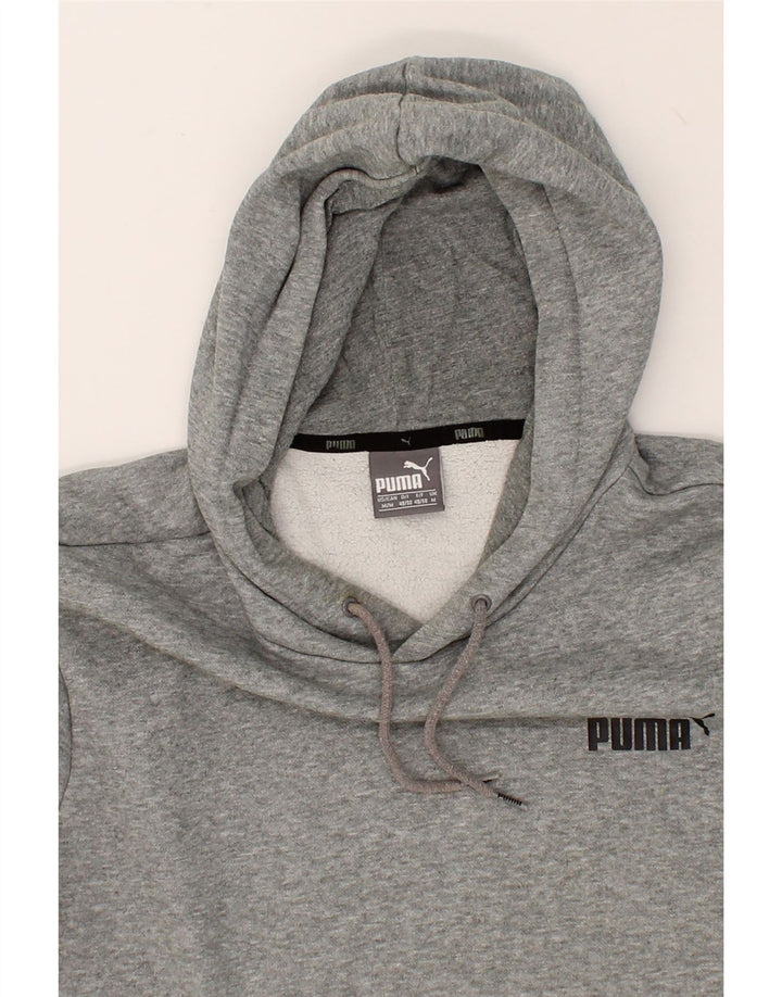 PUMA Mens Hoodie Jumper Medium Grey Cotton Vintage Puma and Second-Hand Puma from Messina Hembry 