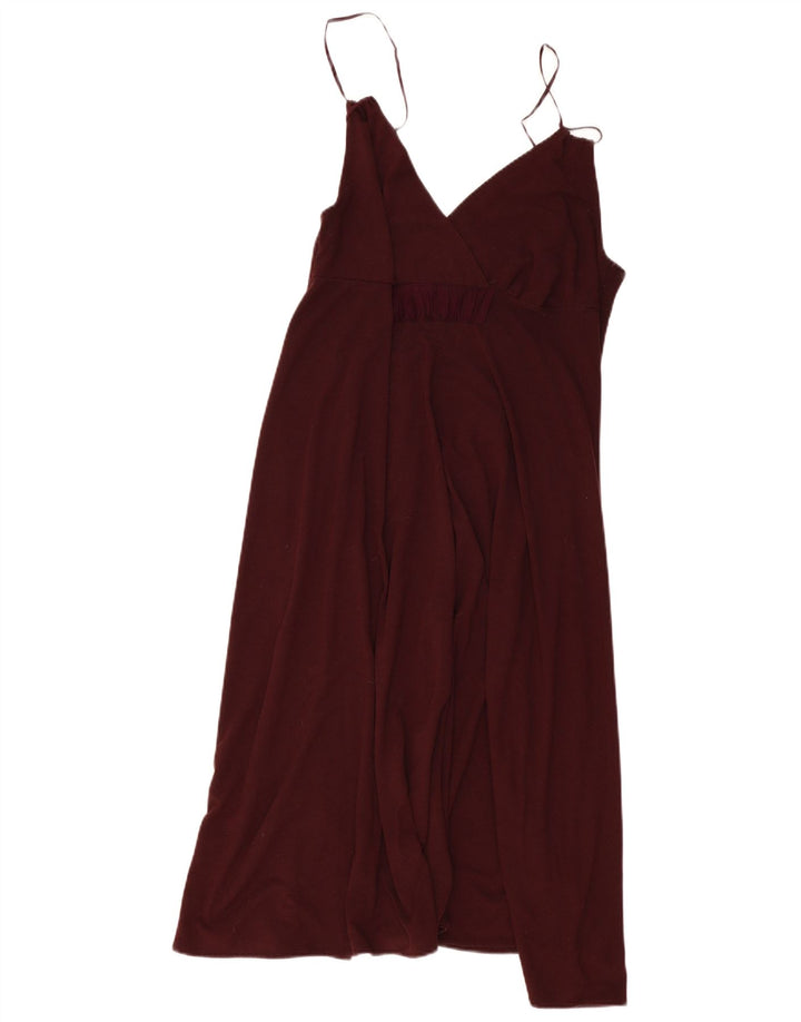 Mossimo Damen Sommerkleid UK 44 Large Burgundy Classic