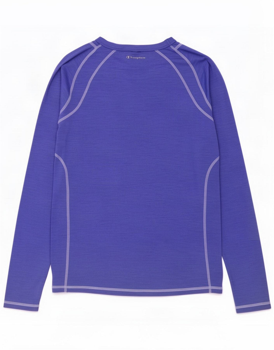 Champion Womens Top Long Sleeve UK 12 Medium Purple Polyester