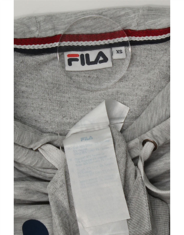 FILA Mens Hoodie Jumper XS Grey Cotton Vintage Fila and Second-Hand Fila from Messina Hembry 