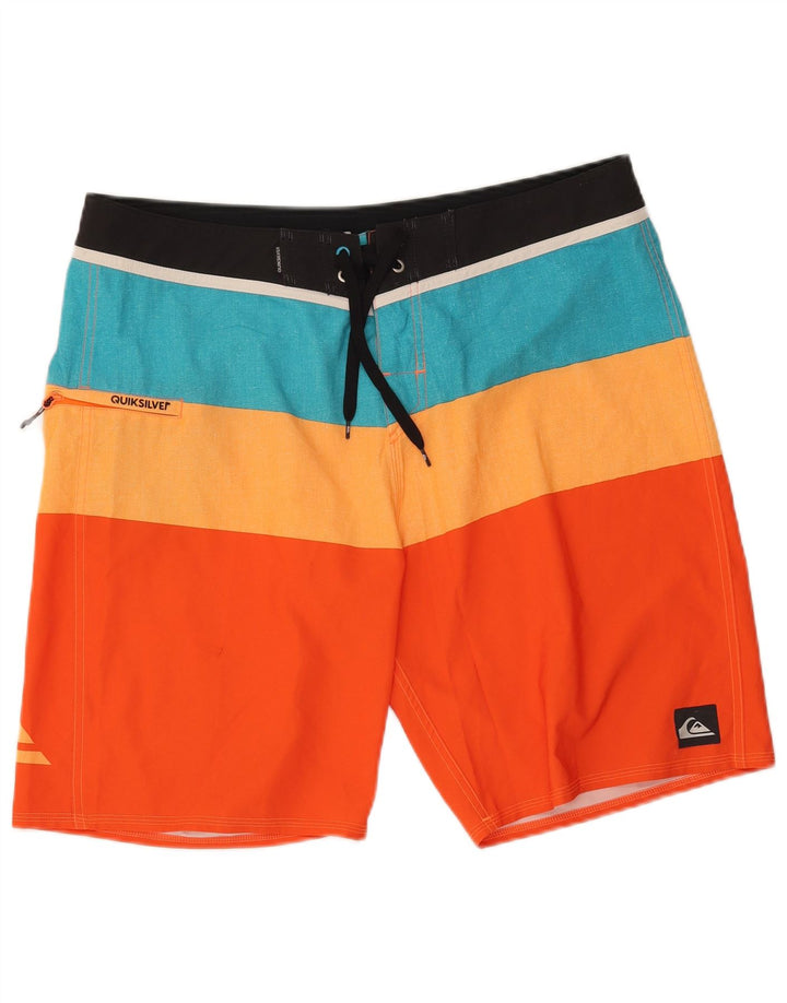 Quiksilver Herren-Badeshorts, groß, mehrfarbig, Colourblock-Polyester