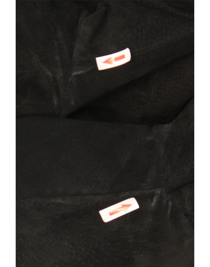 Vintage Herren 3-Knopf-Wildleder-Blazerjacke UK 38 Mittelschwarz