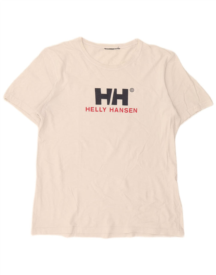 Helly Hansen Herren-T-Shirt mit Grafik, Größe L, Weiß